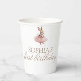 Vasos De Papel Pink Toile Easter Some Bunny Birthday