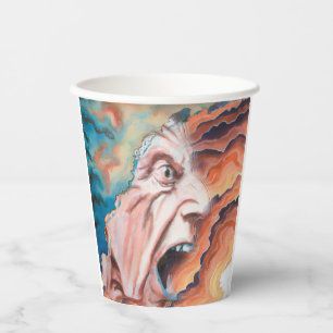Vasos De Papel Pintura de aceite de ondas de pánico