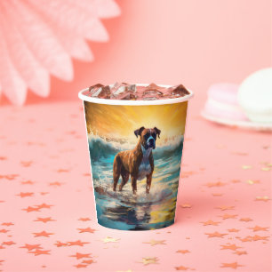 Vasos De Papel Pintura de Boxer Beach Surfing