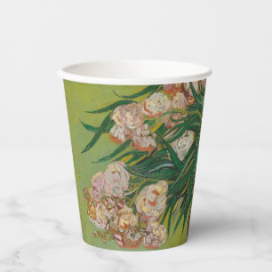 Vasos De Papel Pintura floral de Vincent Van Gogh Oleander