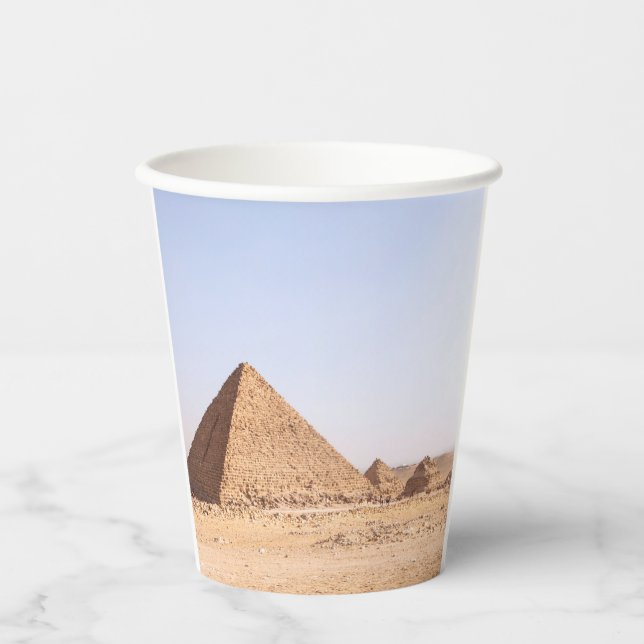 Vasos De Papel Pirámides de Egipto (Anverso)