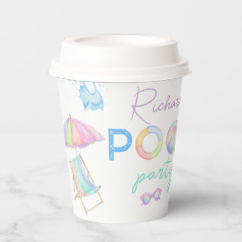 Vasos De Papel Piscina acuática Piscina fiesta de cumpleaños