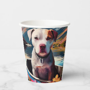Vasos De Papel Pitbull en un remo: Una aventura escénica