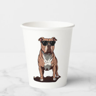 Vasos De Papel Pitbull The Cutie