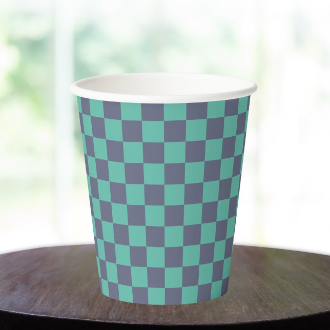 Vasos De Papel Pizarra azul y verde (Subido por el creador)
