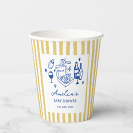 Vasos De Papel Pizza doodle special Delivery Baby Shower