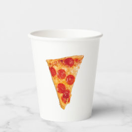 Vasos De Papel Pizza Fiesta Pepperoni Slice taza de papel