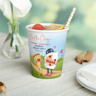 Vasos De Papel Pizza Love Funny