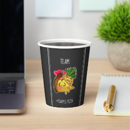 Vasos De Papel Pizza Pinapple