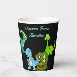 Vasos De Papel Placa de papel de dinosaurios