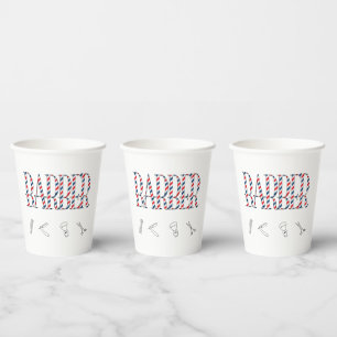 Vasos De Papel Placa de porcelana de barbero