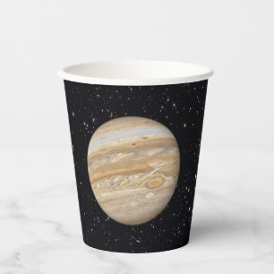 Vasos De Papel Planet Jupiter Starry Sky
