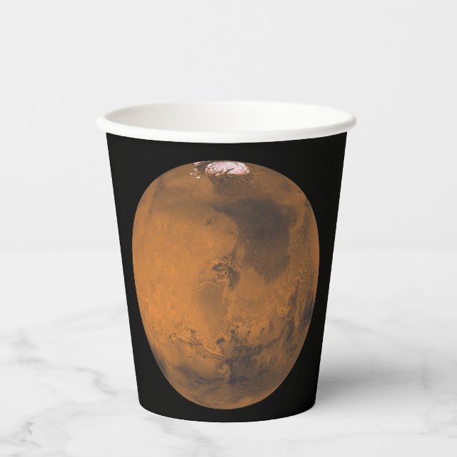 Vasos De Papel Planet Mars (Anverso)