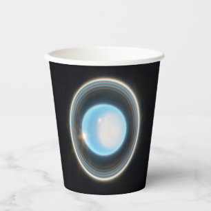 Vasos De Papel Planeta Urano con Rings JWST Image
