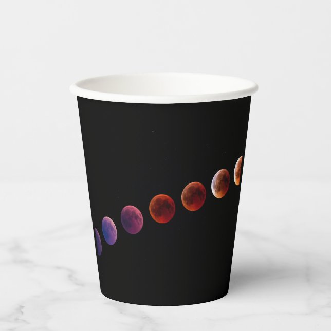 Vasos De Papel Planetas en el sistema solar como la vida (Anverso)