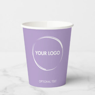 Vasos De Papel Plantilla de logotipo de negocios personalizado La