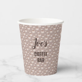 Vasos De Papel Platos de papel para estación de café personalizad