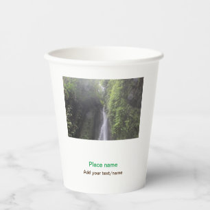 Vasos De Papel playa de agua océano playa añadir nombre de sitio