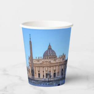 Vasos De Papel Plaza de San Pedro en la Ciudad del Vaticano - Rom
