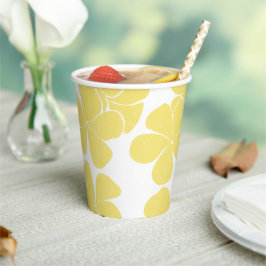 Vasos De Papel Plumerias de diseño moderno de impresión hawaiana