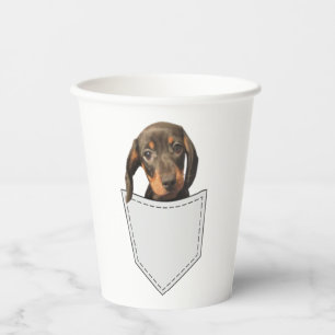Vasos De Papel Pocket Dog Dachshund