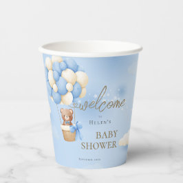 Vasos De Papel Podemos esperar a la muerte de Blue Teddy Bear Bab