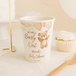 Vasos De Papel Podemos Esperar Baby Shower