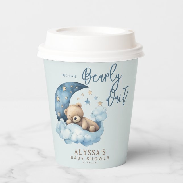Vasos De Papel Podemos Esperar Baby Shower (Anverso)