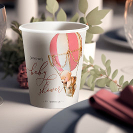 Vasos De Papel ¡Podemos Esperar! Cuadros de papel de Baby Shower