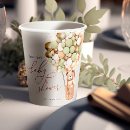 Vasos De Papel ¡Podemos Esperar! Cuadros de papel de Baby Shower