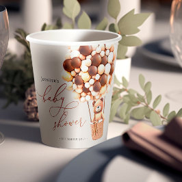 Vasos De Papel ¡Podemos Esperar! Cuadros de papel de Baby Shower