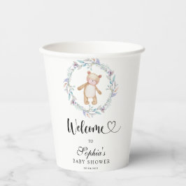 Vasos De Papel Podemos esperar la ducha de bebé