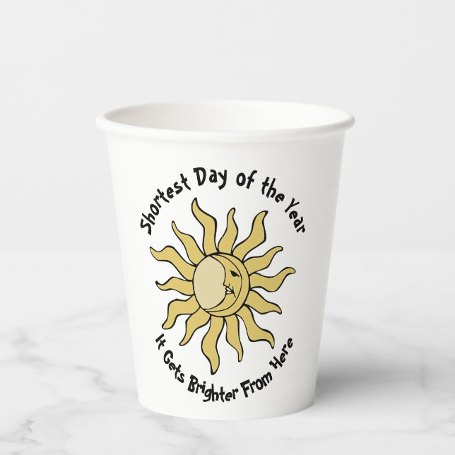 Vasos De Papel Poema del solsticio de invierno (Anverso)