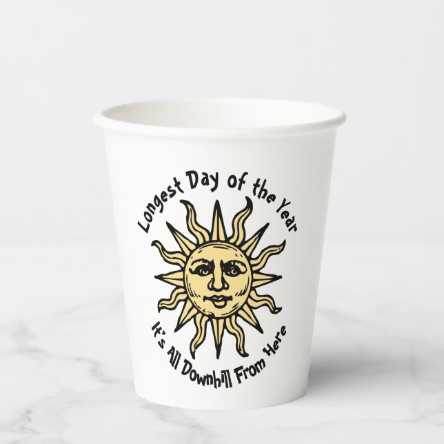 Vasos De Papel Poema del solsticio de verano (Anverso)