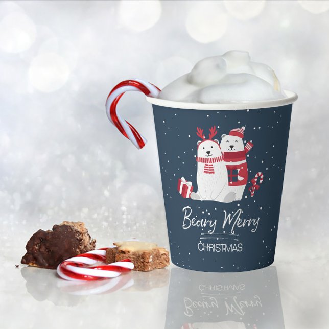 Vasos De Papel Polar Beary Merry Christmas ID851 (Subido por el creador)