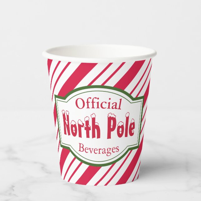 Vasos de papel Polo Norte (Anverso)