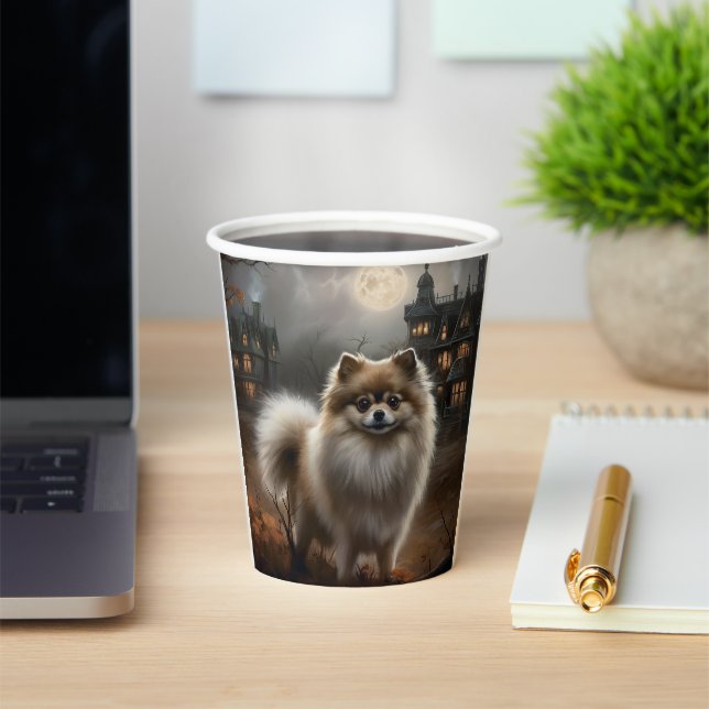 Vasos De Papel Pomerania de Halloween de terror (in situ)
