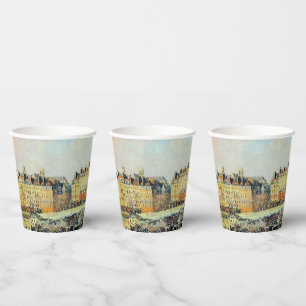 Vasos De Papel Pont Neuf, Tarde, Sunlight Camille Pissarro