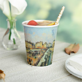 Vasos De Papel Pont Neuf, Tarde, Sunlight Camille Pissarro