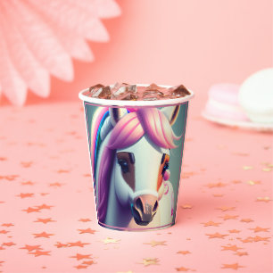 Vasos De Papel Pony Espiritual Cuto 3D 2