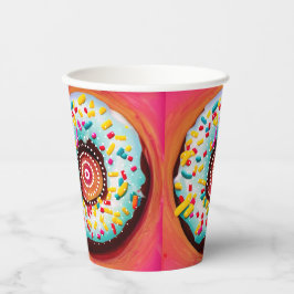 Vasos De Papel Pop Art Donut