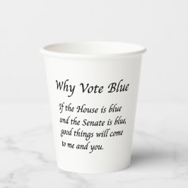 Vasos De Papel Por qué votar azul en 2026