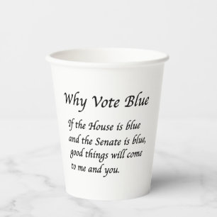 Vasos De Papel Por qué votar azul en 2026