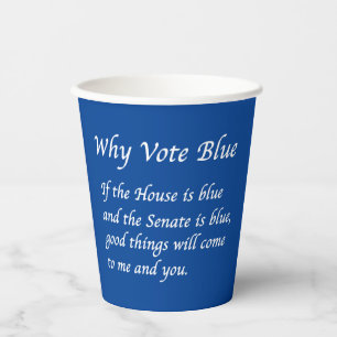 Vasos De Papel Por qué votar azul en 2026