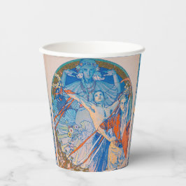 Vasos De Papel Poster de Alphonse Mucha en el Festival Sokol (192