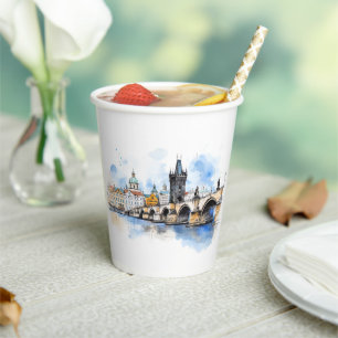 Vasos De Papel Praga, un sorbo de historia
