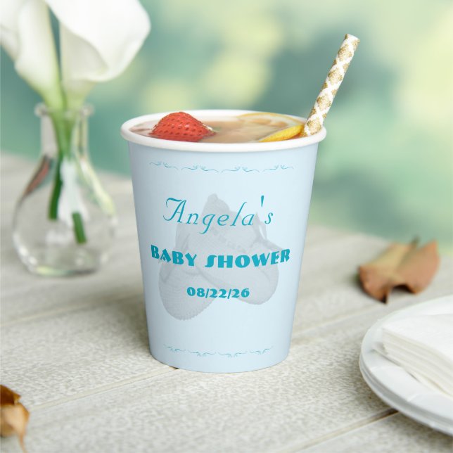 Vasos De Papel Precious Bundle Boy Baby Shower  (in situ)