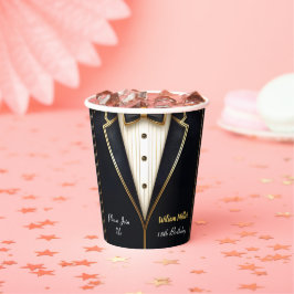 Vasos De Papel Premio de Moda Divertida a los Hombres Tuxedo Adul