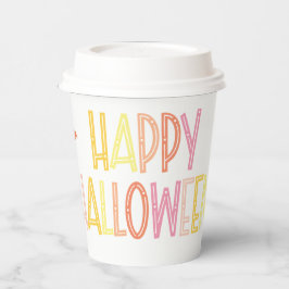Vasos De Papel Preppy Happy Halloween
