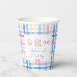 Vasos De Papel Preppy Watercolor Beach Fiesta taza de papel